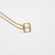 画像6: シンプルネックレス Kou（こう）Cube ゴールドフィールドネックレス Goldfield Silver925 Silver necklace ネックレス Necklace ゴールド シルバー925 シルバーアクセサリー (6)