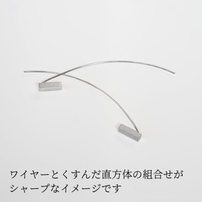 画像1: シンプルピアス Toki（とき）Cuboid シルバーピアス Silver Silver925 Silver pierce ピアス Pierce シルバー シルバー925 シルバーアクセサリー