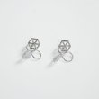 画像2: シンプルイヤリング　Byakuroku（びゃくろく）Cube シルバーイヤリング Silver Silver925 Silver earrings イヤリング Earring シルバー シルバー925 シルバーアクセサリー (2)