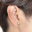 画像10: シンプルイヤリング　Yuusuzumi（ゆうすずみ）真鍮イヤリング Brass Brass earrings イヤリング ノンホールピアス (10)