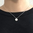 画像10: シンプルネックレス　Kinunoito（きぬのいと）Circle  槌目 シルバーネックレス　Silver　Silver925　Silver necklace　ネックレス　necklace (10)