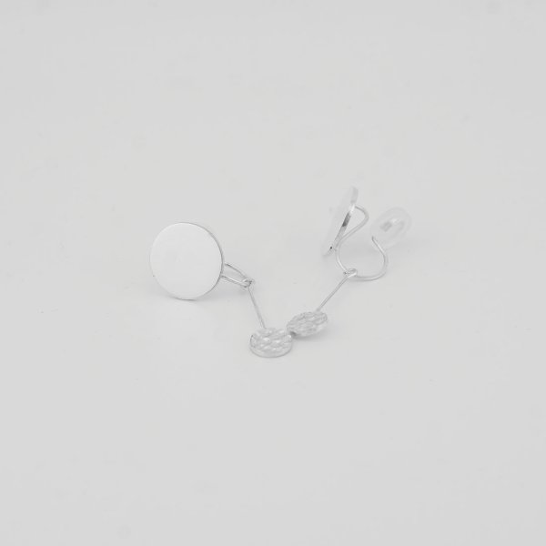 画像2: シンプルイヤリング Kizuna（きずな）シルバーイヤリング Silver Silver925 Silver earring イヤリング Earring シルバー シルバー925 2WAY (2)