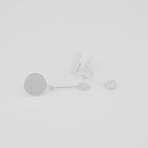 画像6: シンプルイヤリング Kizuna（きずな）シルバーイヤリング Silver Silver925 Silver earring イヤリング Earring シルバー シルバー925 2WAY (6)