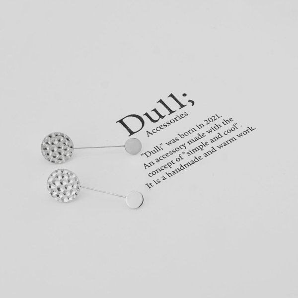 画像5: シンプルピアス　Kaede（かえで）槌目 シルバーピアス Silver Silver925 Silver pierce ピアス Pierce シルバー シルバー925 2WAY (5)