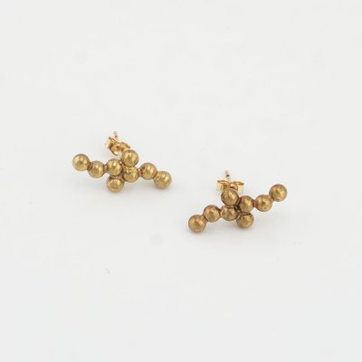 画像1: シンプルピアス　Kaiko（かいこ）真鍮ピアス Brass pierce ピアス Pierce スタッド