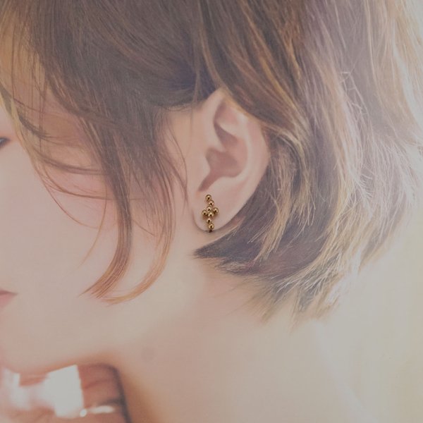 画像6: シンプルイヤリング　Seto（せと）真鍮イヤリング Brass 真鍮 Brass earring 真鍮アクセサリー イヤリング (6)