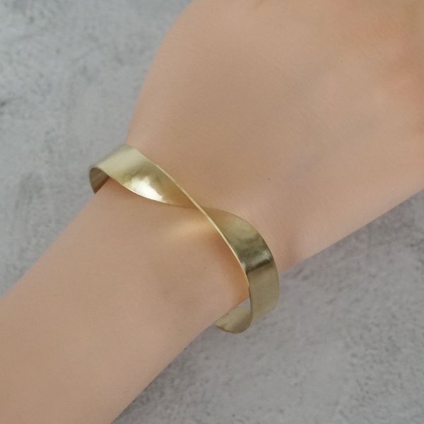 画像7: シンプル真鍮バングル Setugen（せつげん） 真鍮アクセサリー Brass Brass Bangle バングル 真鍮 (7)