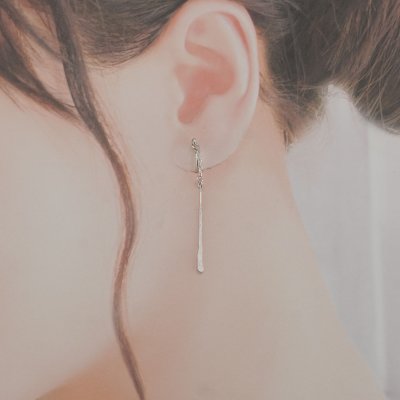 画像2: シンプルイヤリング　Yukimi（ゆきみ）シルバーイヤリング Silver Silver950 Silver earrings イヤリング シルバー シルバー950