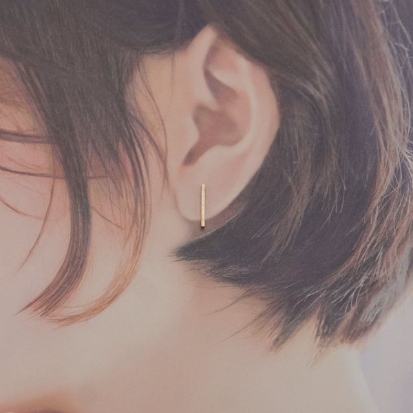 画像8: シンプルピアスUsu（うす）14kgfピアス 14kgf 14金ゴールドフィールド 14kgfアクセサリー (8)