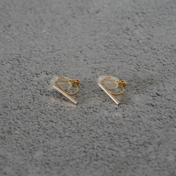 画像11: シンプルイヤリングKenage（けなげ）14kgfイヤリング 14kgf 14金ゴールドフィールド クリップイヤリング Earring (11)