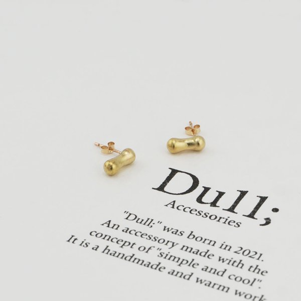 画像10: シンプルピアスEbi（えび）真鍮ピアス Brass 14kgf pierce ピアス ポスト 真鍮アクセサリー (10)