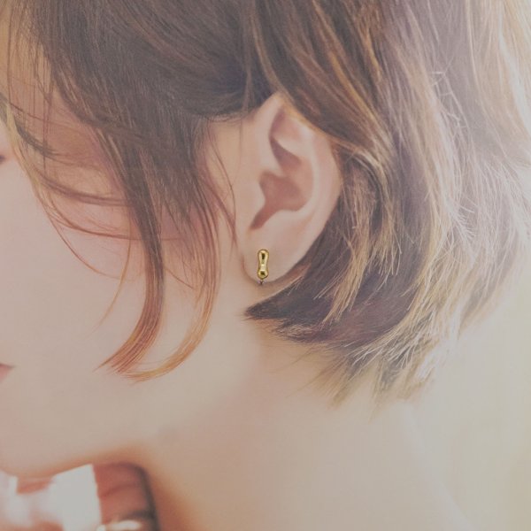 画像6: シンプルイヤリング Anzu（あんず）真鍮イヤリング Brass クリップイヤリング イヤリング (6)