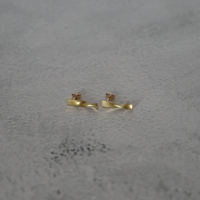 画像3: シンプルピアス Chuku（ちゅうくう）真鍮ピアス Brass 14kgf pierce ピアス ポスト