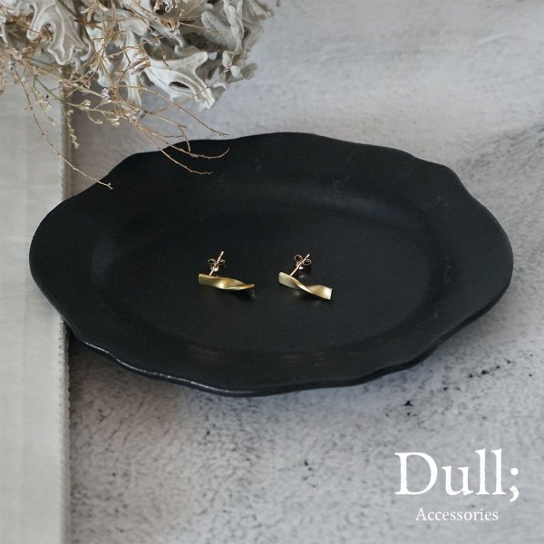 画像1: シンプルピアス Chuku（ちゅうくう）真鍮ピアス Brass 14kgf pierce ピアス ポスト (1)