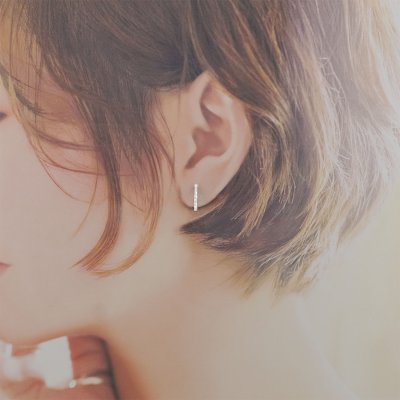 画像2: シンプルイヤリング Nyubai(にゅうばい)シルバーイヤリング Silver950 シルバー クリップイヤリング Earring