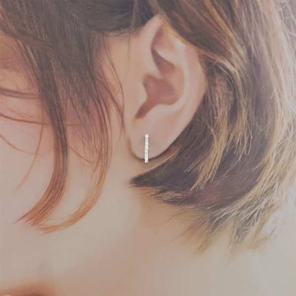 画像8: シンプルイヤリング Nyubai(にゅうばい)シルバーイヤリング Silver950 シルバー クリップイヤリング Earring (8)