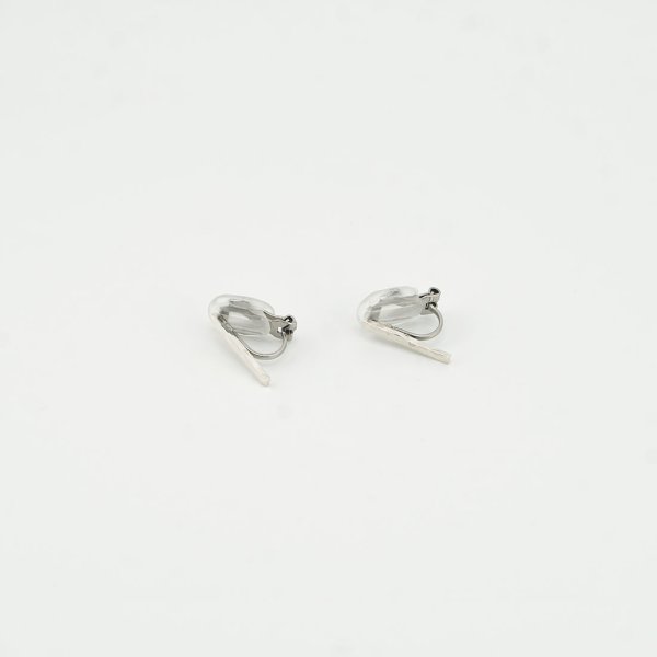 画像9: シンプルイヤリング Nyubai(にゅうばい)シルバーイヤリング Silver950 シルバー クリップイヤリング Earring (9)