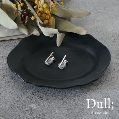 画像1: シンプルイヤリング Mangekyo（まんげきょう）シルバーイヤリング Silver950 シルバー クリップイヤリング Earring