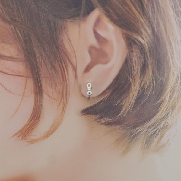 画像7: シンプルイヤリングMatuba(まつば)シルバーイヤリング Silver925 シルバー クリップイヤリング Earring (7)